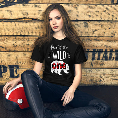 Mom of the Wild One Shirt Bear Lumberjack 1st Birthday Tee T-Shirt