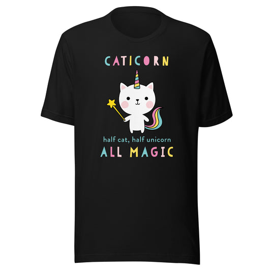 Caticorn Half Cat Unicorn Shirt Cute Girls Meowgical Theme T-Shirt