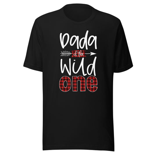 Dada of the Wild One Buffalo Plaid Lumberjack 1st Birthday T-Shirt