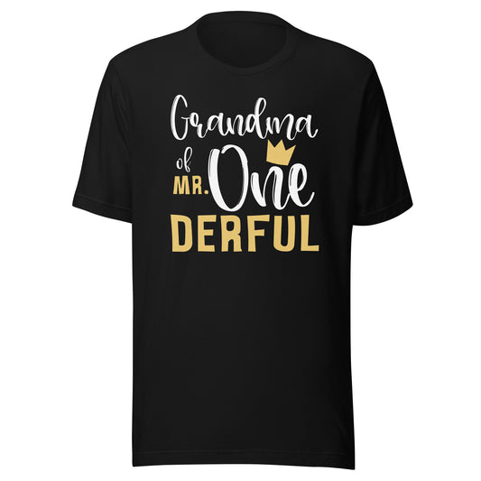 Grandma of Mr Onederful 1st Birthday First One-Derful Party T-Shirt