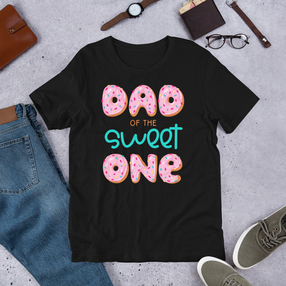 Dad of Sweet One First Birthday Matching Family Donut Theme T-Shirt