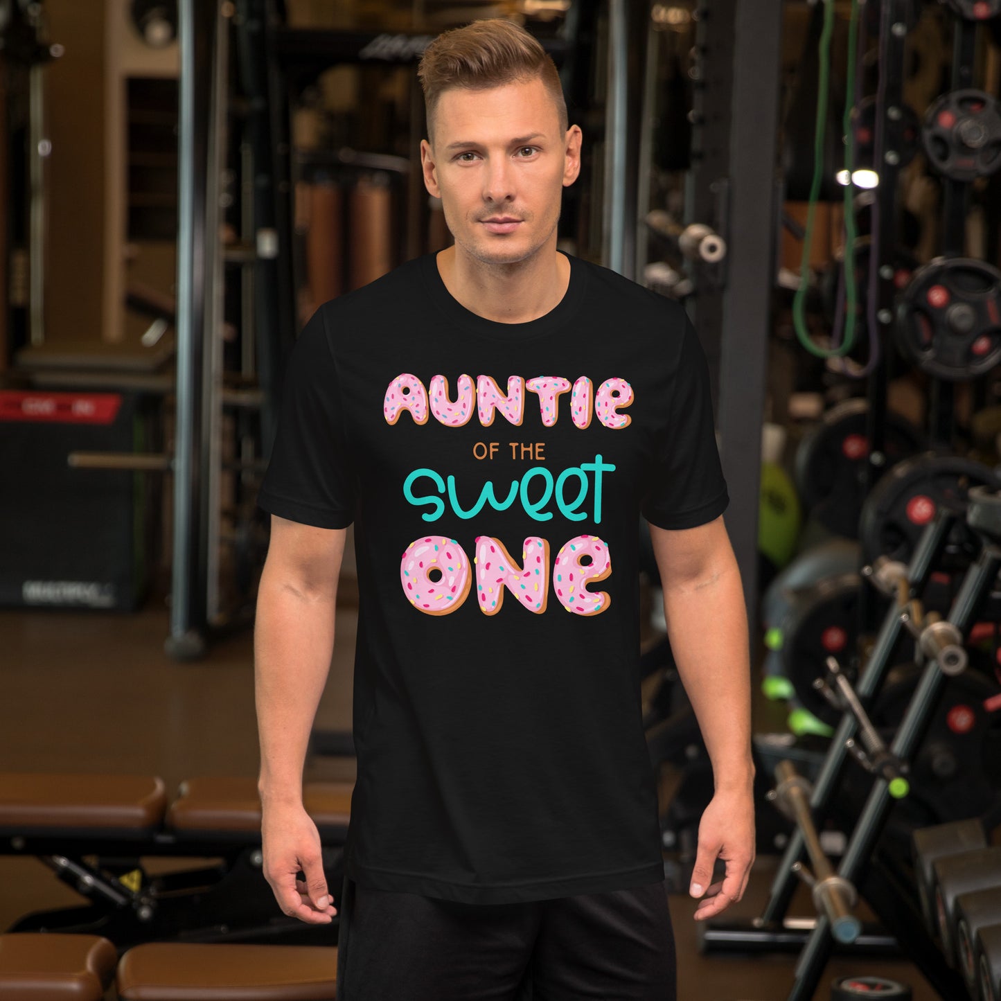 Auntie of The Sweet One First Birthday Matching Family Donut T-Shirt