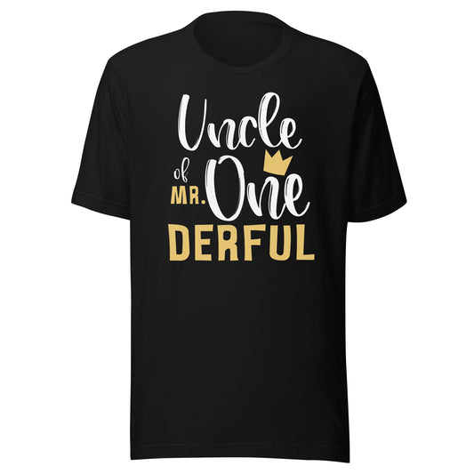 Uncle of Mr Onederful 1st Birthday First One-Derful Tio T-Shirt