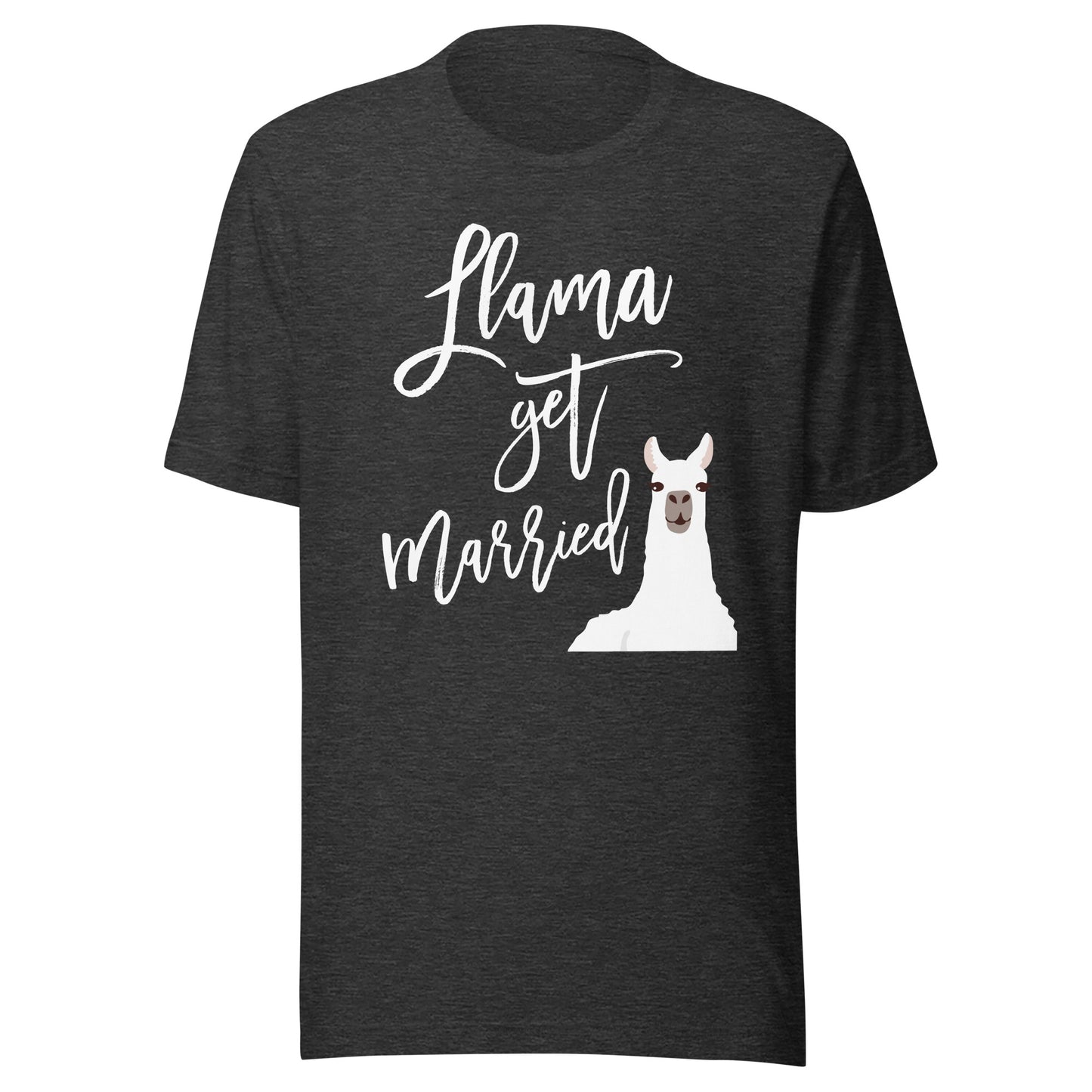 Llama Bride Bachelorette Party Shirt Get Married Funny Tee T-Shirt