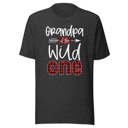 Grandpa of the Wild One Shirt Plaid Lumberjack 1st Birthday T-Shirt