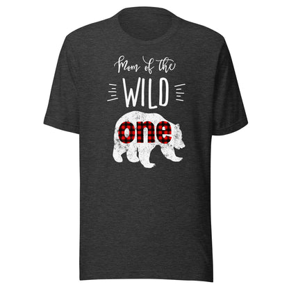 Mom of the Wild One Shirt Bear Lumberjack 1st Birthday Tee T-Shirt