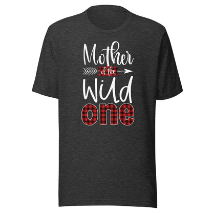 Mother of the Wild One Buffalo Plaid Lumberjack 1st Birthday T-Shirt