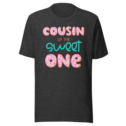Cousin of The Sweet One First Birthday Matching Family Donut T-Shirt