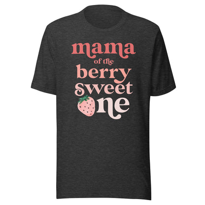 Mama of the Berry Sweet One Strawberry First Birthday 1st T-Shirt