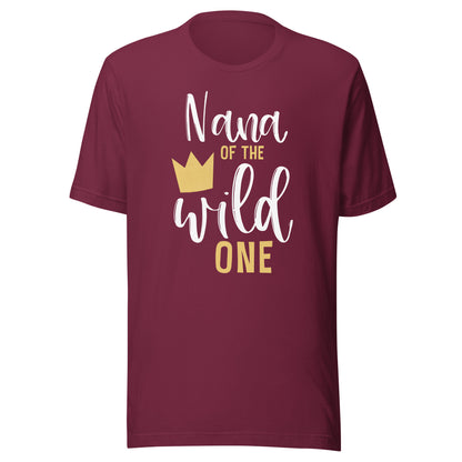 Nana of the Wild One 1st Birthday First Thing Matching T-Shirt