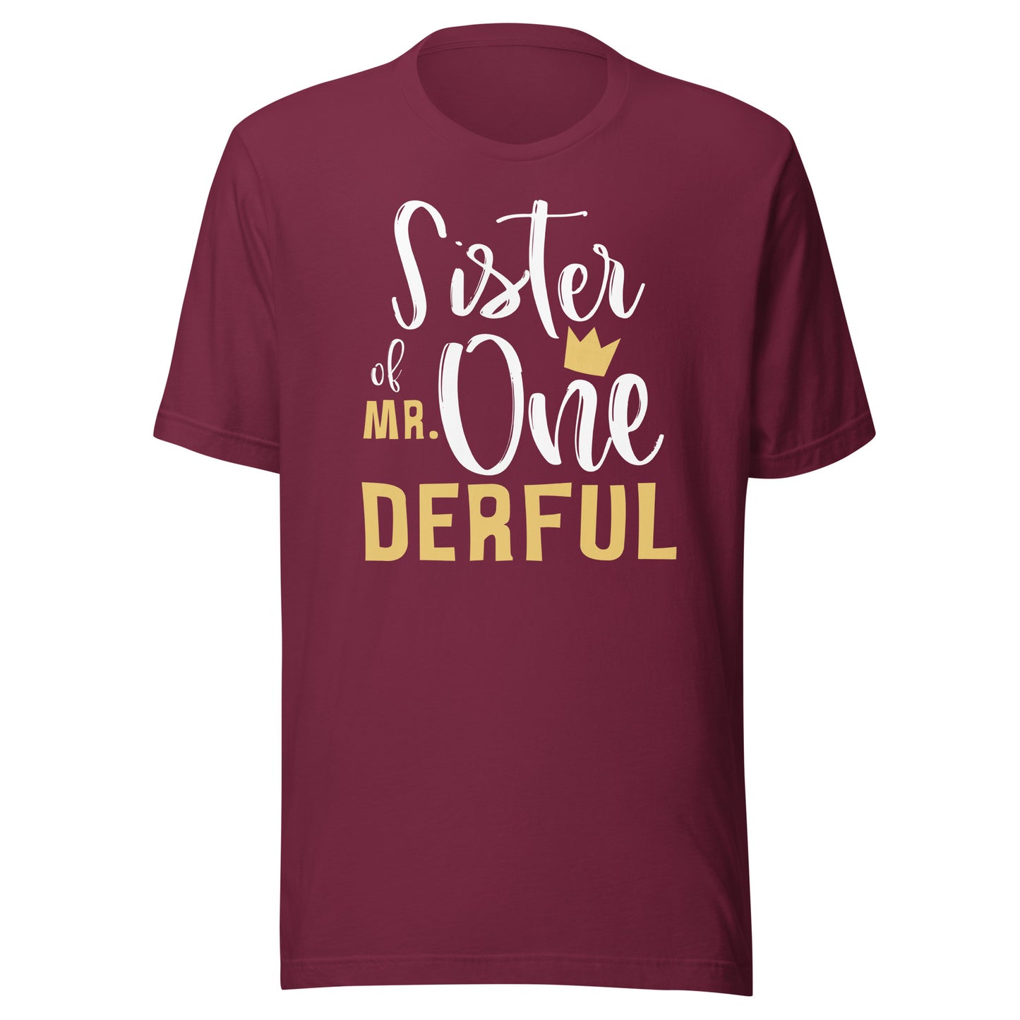 Sister of Mr Onederful 1st Birthday 1 One-Derful Matching T-Shirt