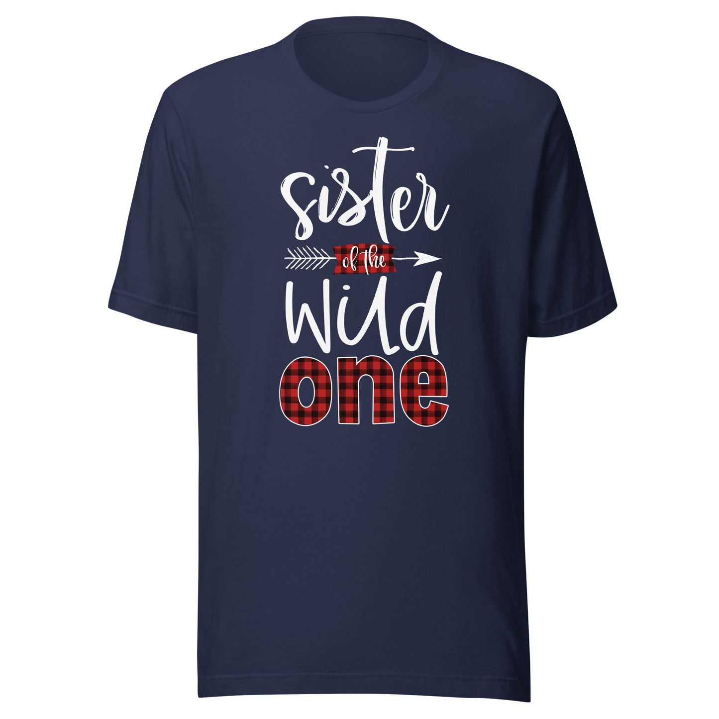 Sister of the Wild One Shirt Plaid Lumberjack 1st Birthday T-Shirt