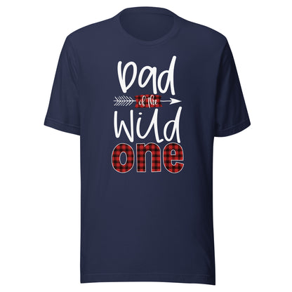 Dad of the Wild One Shirt Plaid Lumberjack 1st Birthday Tee T-Shirt