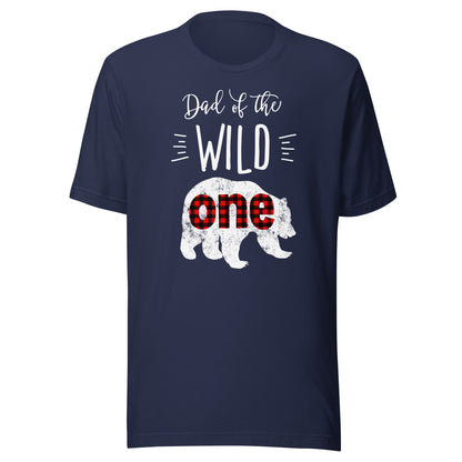 Dad of the Wild One Shirt Bear Lumberjack 1st Birthday Tee T-Shirt