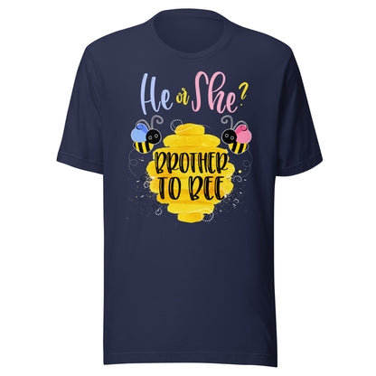 Gender Reveal What Will It Bee Shirt He or She Brother Tee T-Shirt