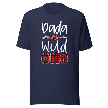 Dada of the Wild One Buffalo Plaid Lumberjack 1st Birthday T-Shirt